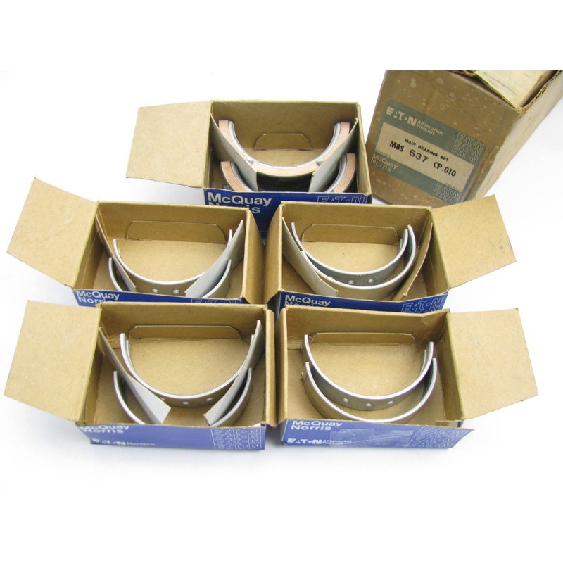 Mcquay-norris MBS637CP010 Main Bearings O/S .010'' For 1969-73 Dodge 478 549
