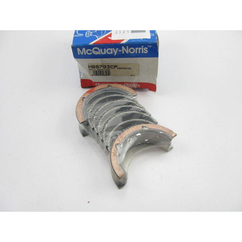 Mcquay-norris MBS783CP Engine Main Bearings - Standard 1982-87 Ford 232 3.8L-V6