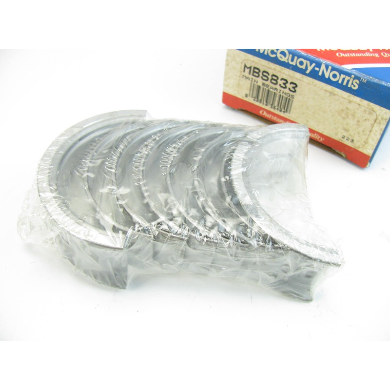Mcquay-norris MBS833 Engine Main Bearings For 1988-90 Subaru 2.7L 2672cc 6Cyl