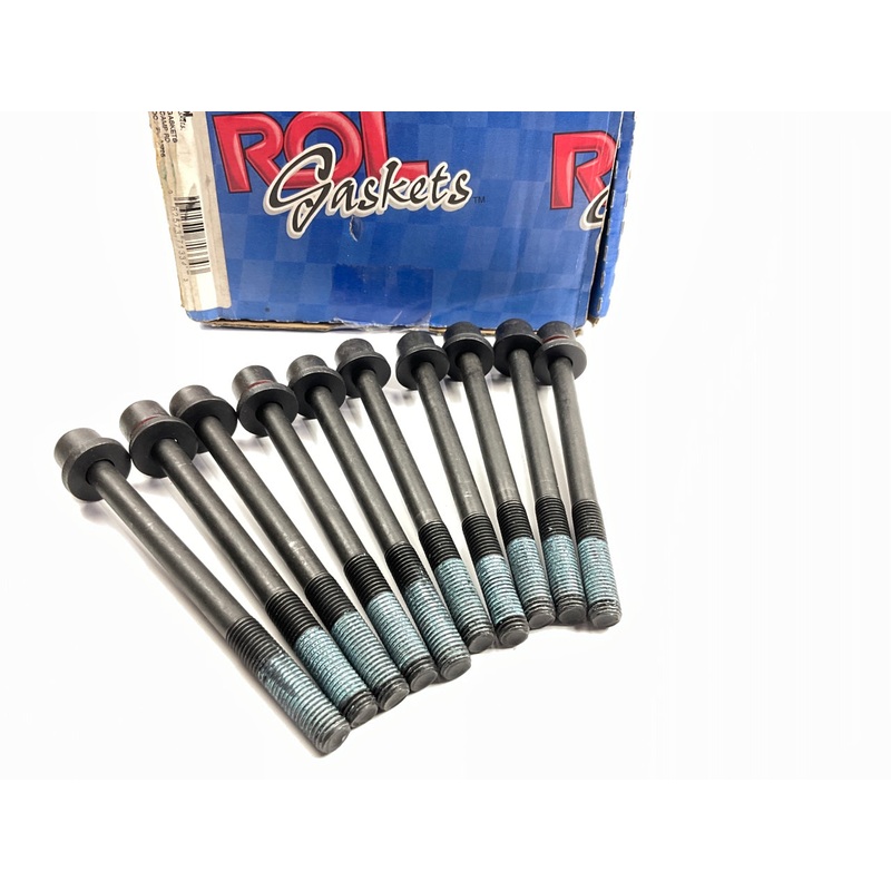 (10) Rol Gasket MM23500 Cylinder Head Bolts For 1993-1999 GM 4.0L 4.6L 244 281