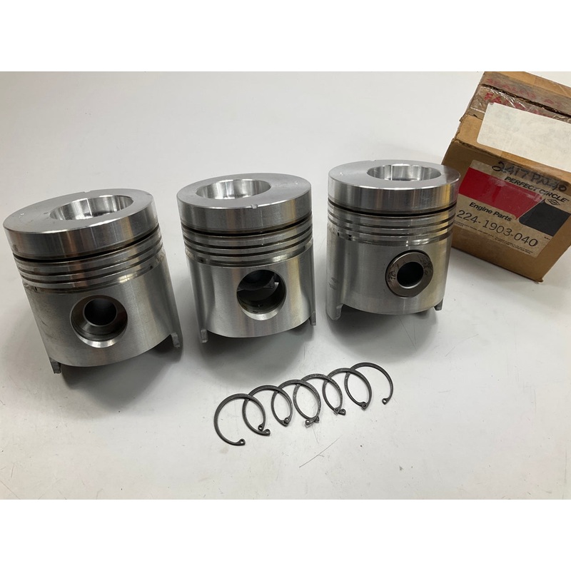 (3) Perfect 224-1903-040 Engine Piston .040'' - Ford Tractor 175 233-L3 Diesel