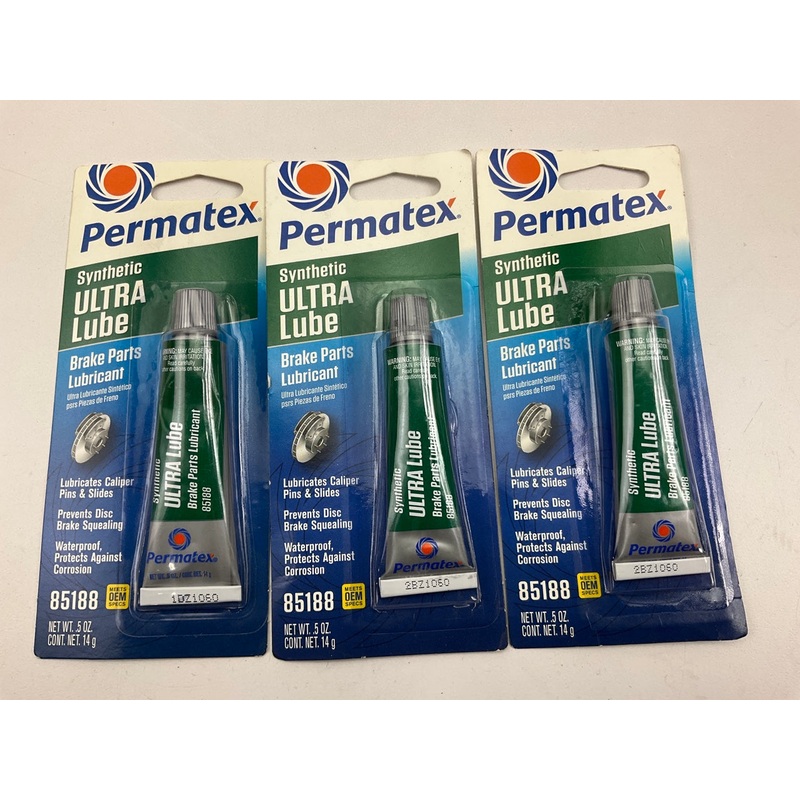 (3) Permatex 85188 Ultra Disc Brake Caliper Lube 0.5 Oz