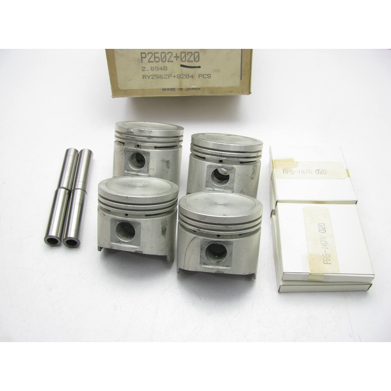 (4) Badger P2602-020 Engine Piston Kit .020'' / .50mm For Datsun A12