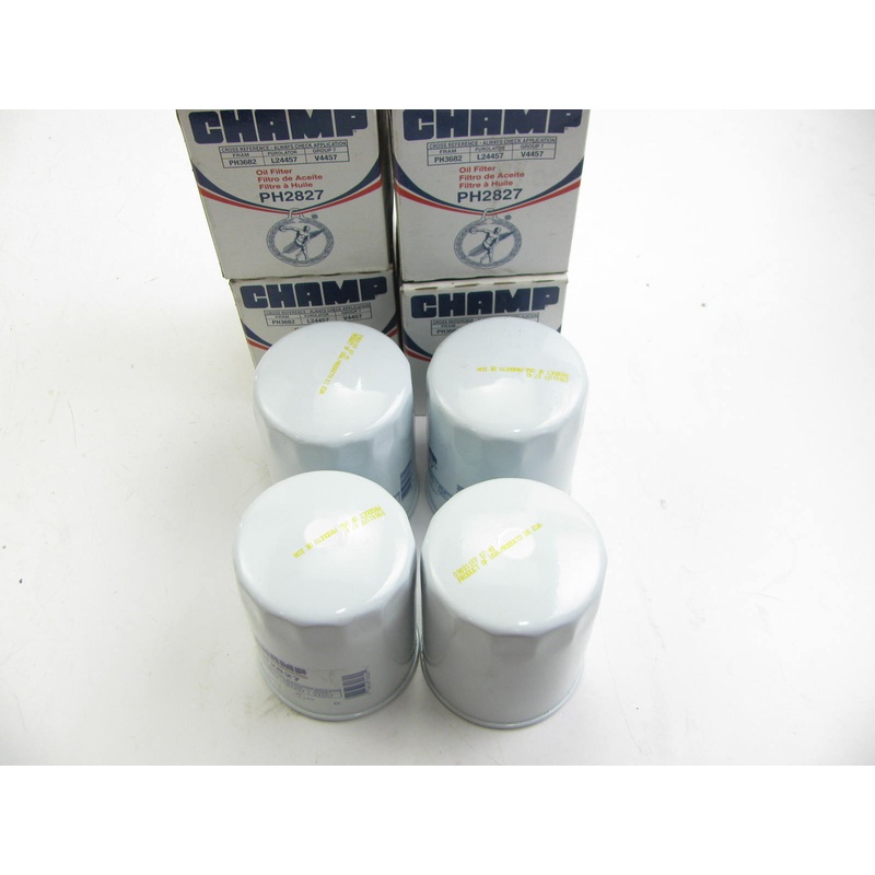(4) Champ PH2827 Oil Filter Replaces PH3682 51367 L24457 PH2827 LF3708