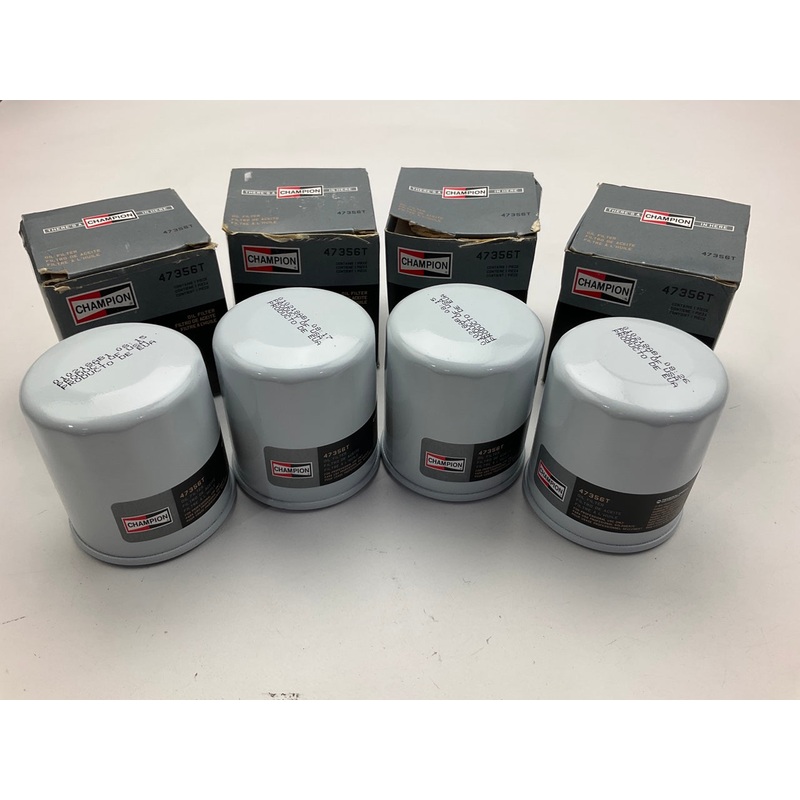 (4) Champion 47356T Engine Oil Filter