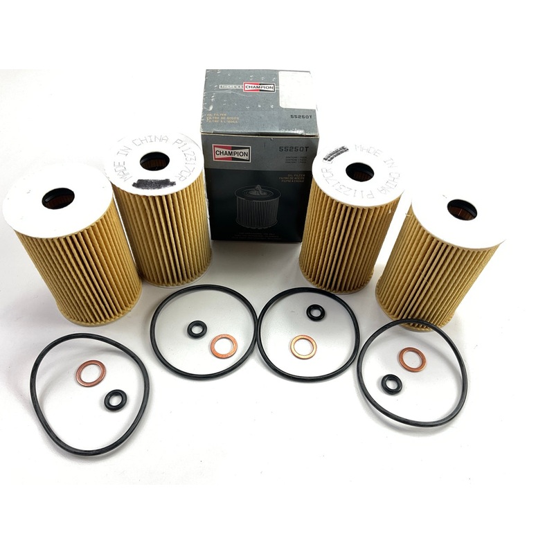 (4) Champion 55250T Engine Oil Filter