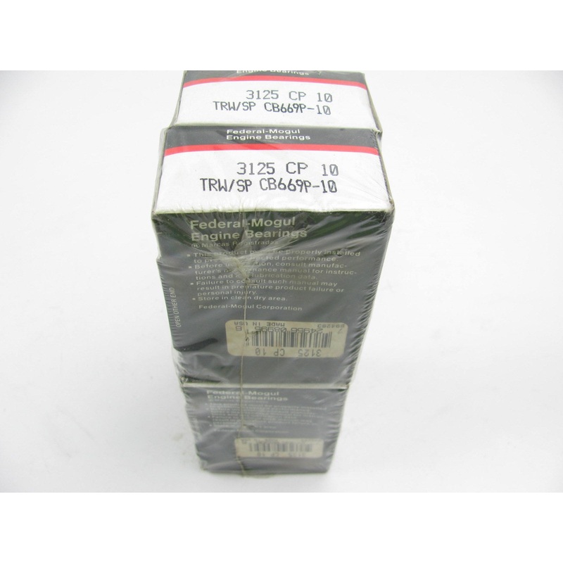 (4) Federal 3125CP10 Rod Bearings .010'' For John Deere 302 340 360 381 404 362G