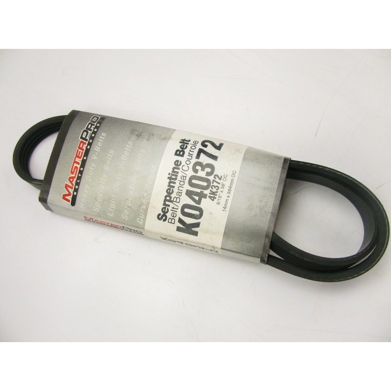 Master Pro K040372 Serpentine Belt - 0.56'' X 37.50'' - 4 Ribs