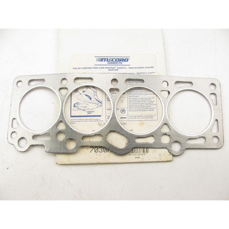 Mccord 7030M Engine Cylinder Head Gasket for 1981-1990 Ford Mercury 1.6L 1.9L