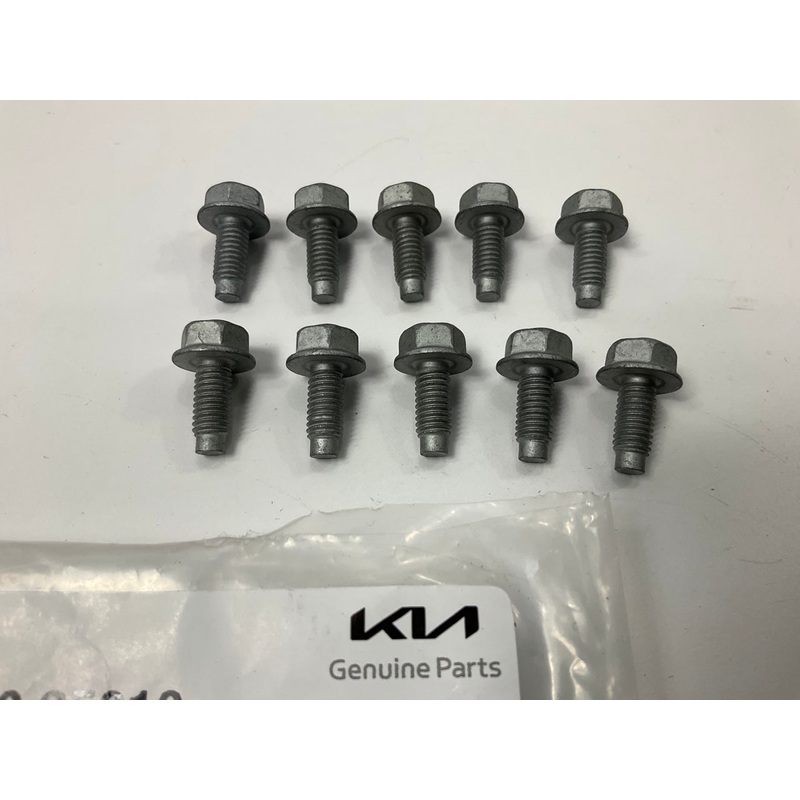 (10) NEW Engine Oil Pan Bolts 10mm OEM For Kia 2151635010