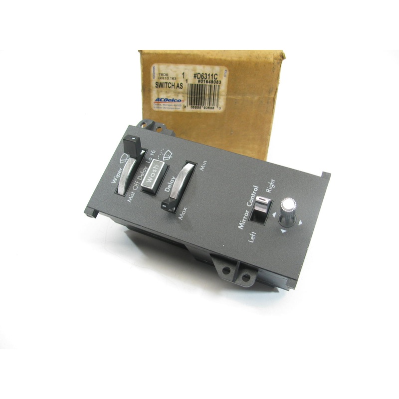 Acdelco D6311C Windshield Wiper Switch For 1990-1991 Cadillac Eldorado & Seville