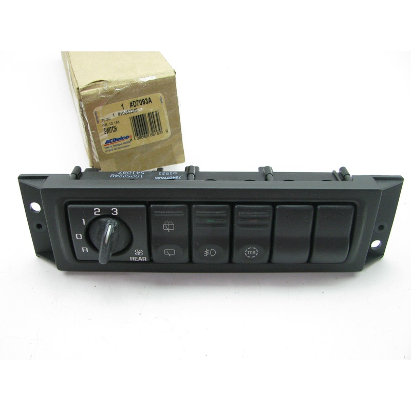 Acdelco D7093A - HVAC Blower Control Switch  For 2000-2003  Silhouette, Montana