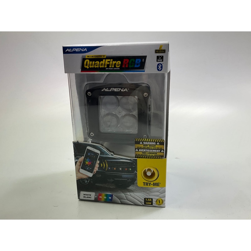 Alpena 77087 QuadFire RGB Bluetooth App Controlled RGB And White LED Light Pod