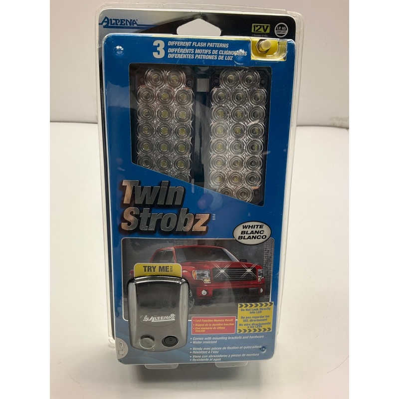 Alpena 77233 WHITE LED Twin Strobe Strobz 12V Kit