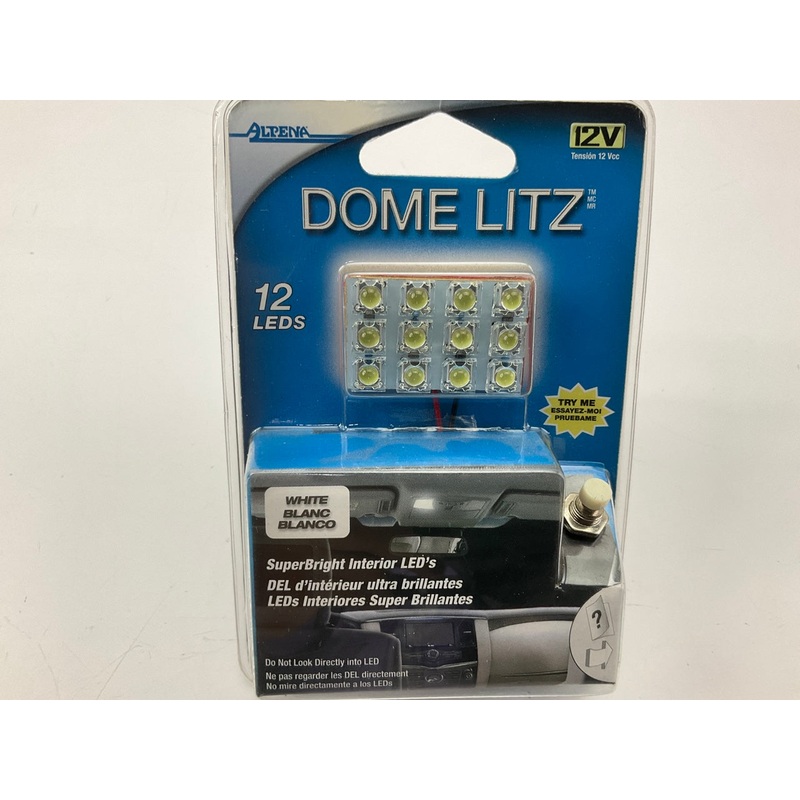 Alpena 77254 UNIVERSAL Interior Super Bright DOME LITZ 12V - 12 LEDS WHITE