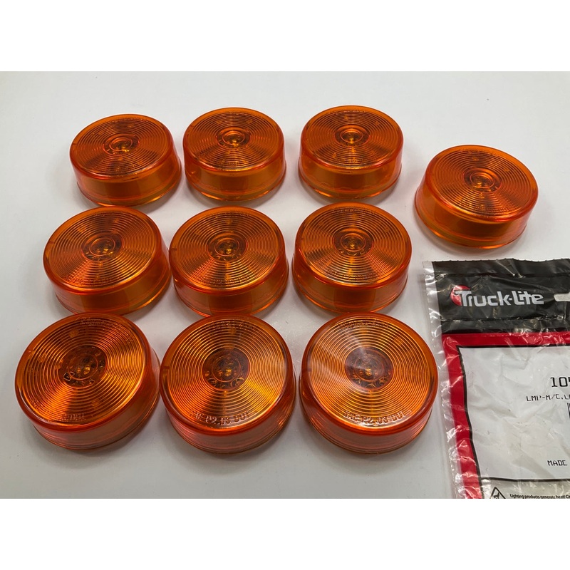 10 PACK - Truck-Lite 1050A-3 2.5'' Amber LED Marker Lamp Clearance Lights
