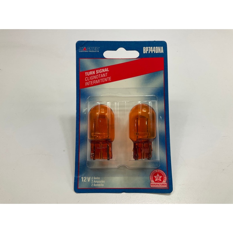 Wagner BP7440NA Turn Signal Light Bulb, Pair, 7440NA Amber
