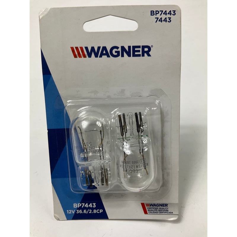 Wagner BP7443 Tail Light Lamp Bulb, 7443 - 2 PACK