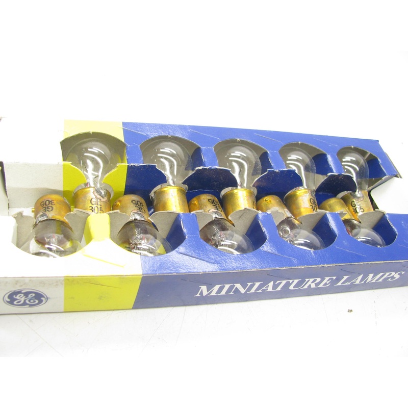 (x10) GE 305 - 26143 14w S8 28v Low Voltage Aircraft Light Bulb