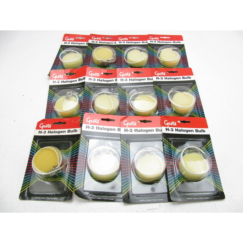 (x12) Grote 90861-5  - 12-Volt 55 Watt Halogen Bulb (Bullet Terminal) Fog Light