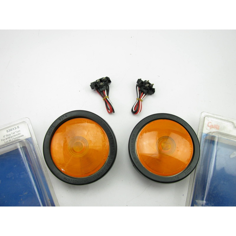 (x2) Grote 53013-5 4'' Turn Signal Light Grommet Mount W/pigtails