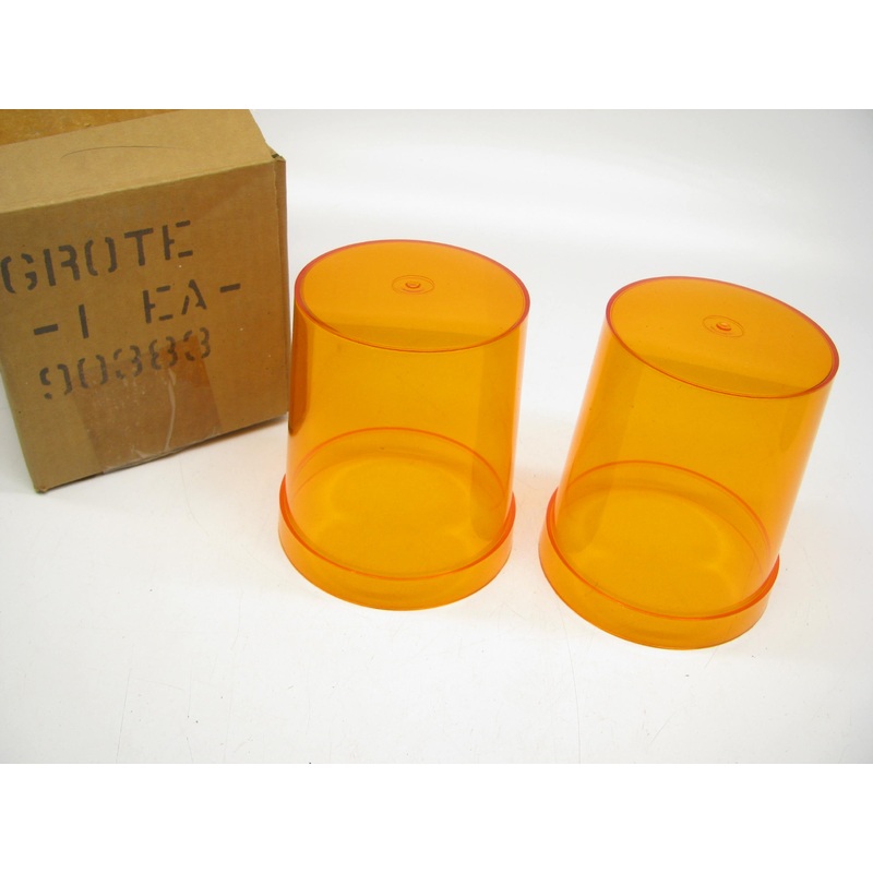 (x2) Grote 90383  Beacon Replacement Lens, Yellow, For 76163