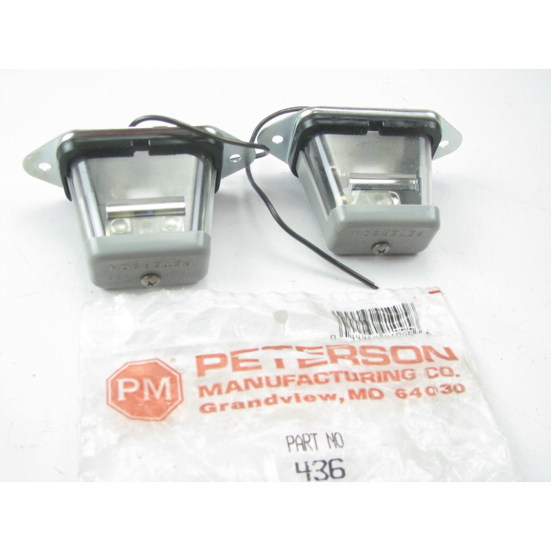 (x2) License Plate Light Peterson Manufacturing 436