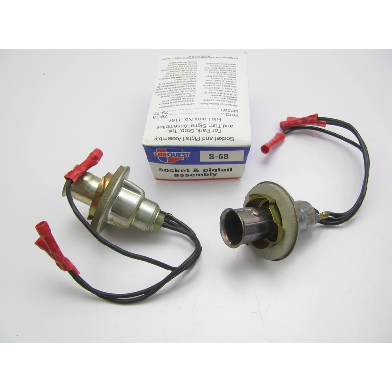 (x2) Standard S68 Parking Lamp Socket W/pigtail