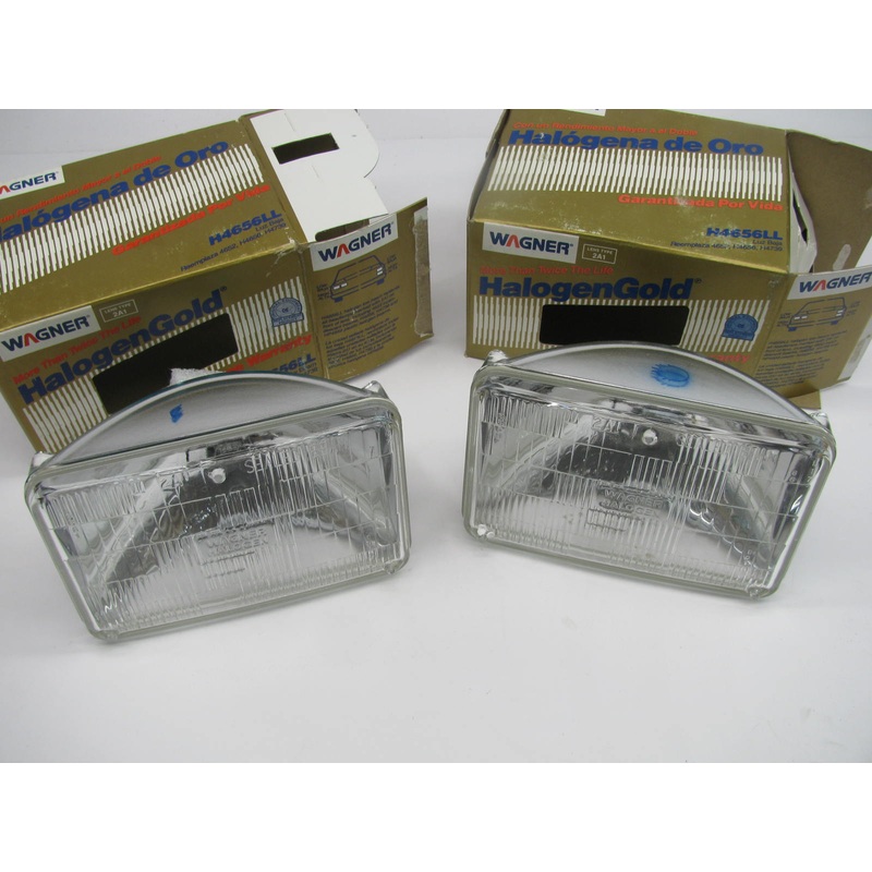 (x2) Wagner H4656LL Long Life Sealed Beam Headlamp Headlight Light Bulb