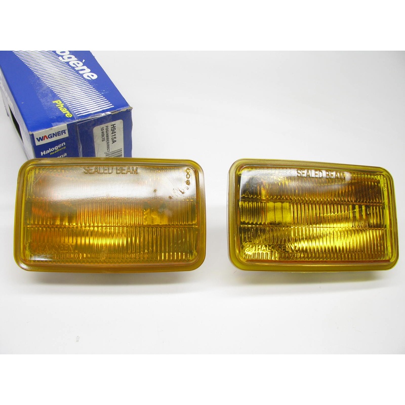 (x2) Wagner H9415A Amber Fog  Light Bulb Rectangle 92mm X 150mm