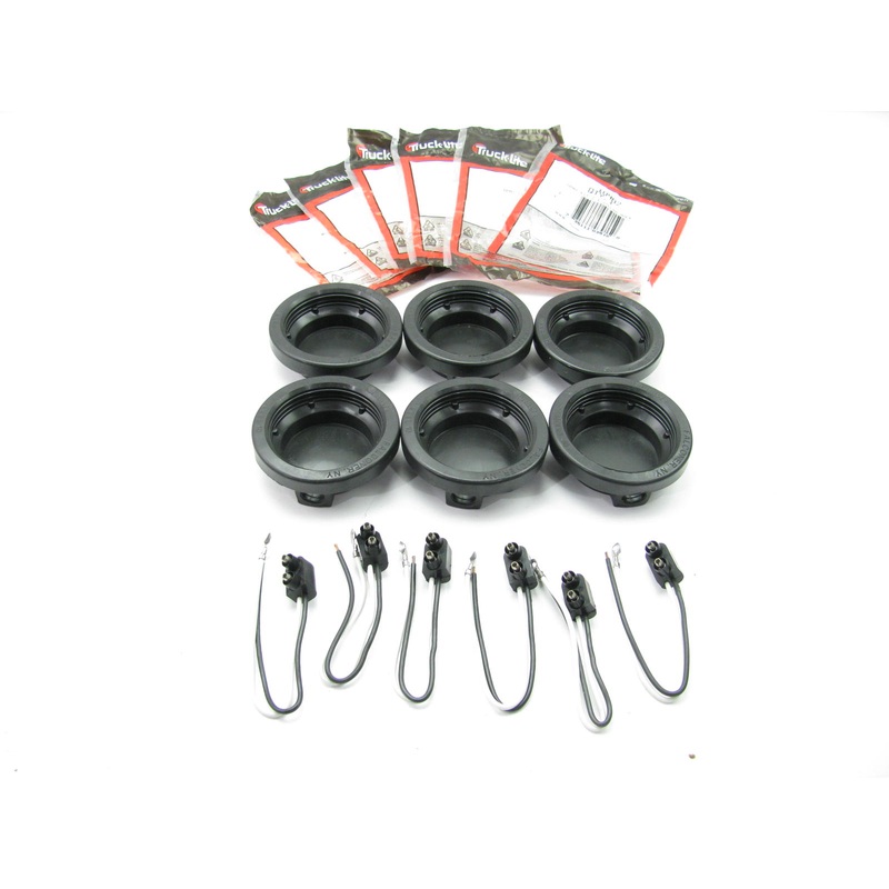 (x6) Truck-lite 10402 Side Marker Light Grommet For 10 Series And 2.5 In. Lights