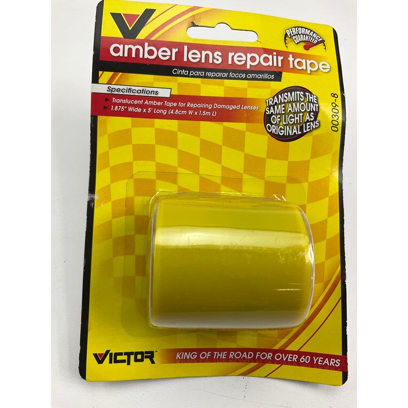 Victor 00309-8 Amber Lens Repair Tape - 1.875'' Wide X 5' Long