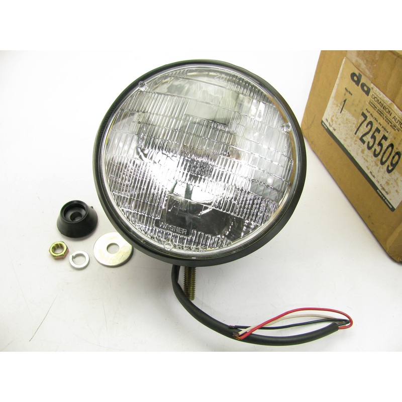 Vintage Dominion 725509  7'' Headlight Housing Shell Lamp Bucket Bottom Mounting