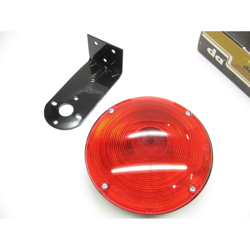 Vintage Dominion 74-4510 Large Round RED Tail Turn Signal  Light Lamp
