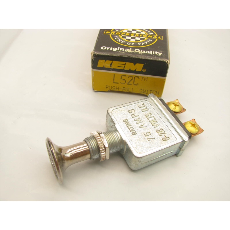 Vintage Kemparts LS2C 75 Amps, 75A 6-28 Volts Heavy Duty Push-Pull Switch