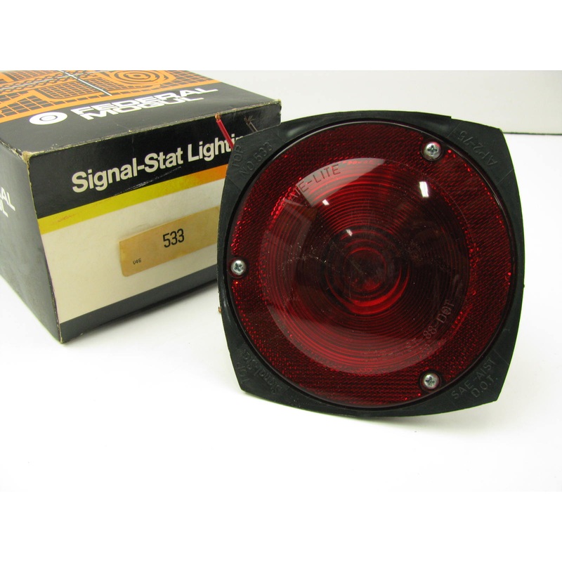 Vintage Signal-stat 533 Truck Trailer Stop Tail Turn Light RED Lamp