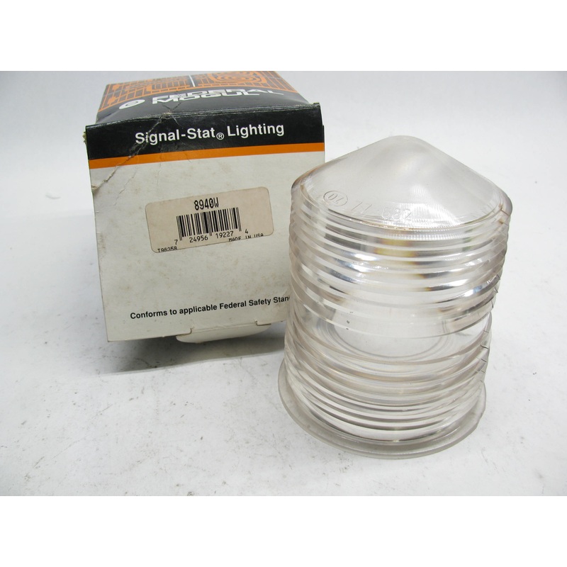 Vintage Signal-stat 8940W  Clear Beacon Lens DZ-682 Dietz