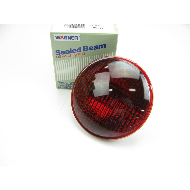 Wagner 4413R Sealed Beam Lamp Bulb Light Red PAR46 5.75'' 35 Watt 12.8 Volt