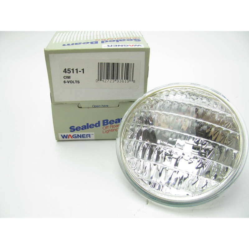 Wagner 4511 Sealed Beam Light Lamp Bulb - 6.2 Volt, 30 Watt, 4.5''