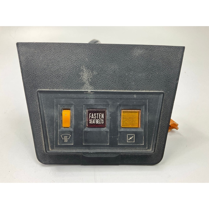 USED #33 Center Console Fuse Cover Panel W/ Switch Warning Light For 72-73 240z