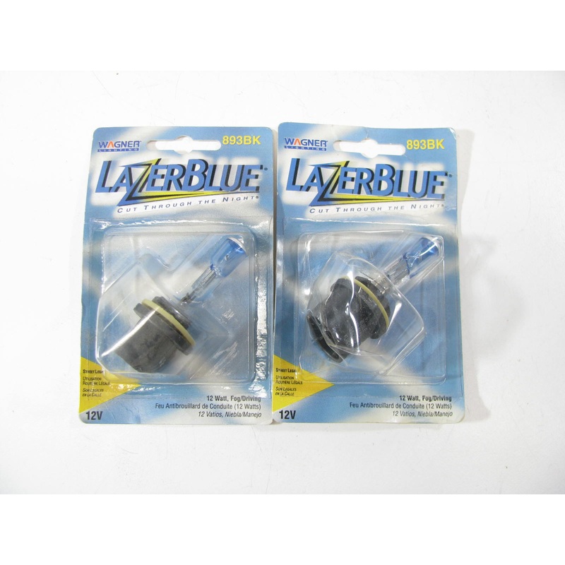(2) Wagner 893BK Lazer Blue Fog Light Lamp Bulb