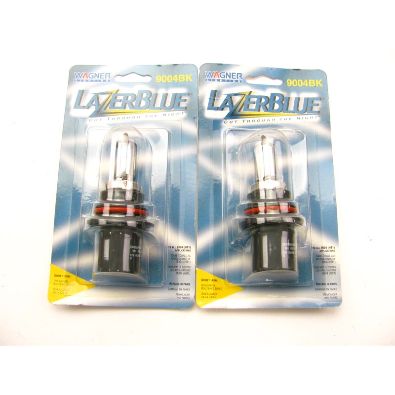 (2) Wagner 9004BK Lazer Blue Headlight Headlamp Bulb 9004 HB1