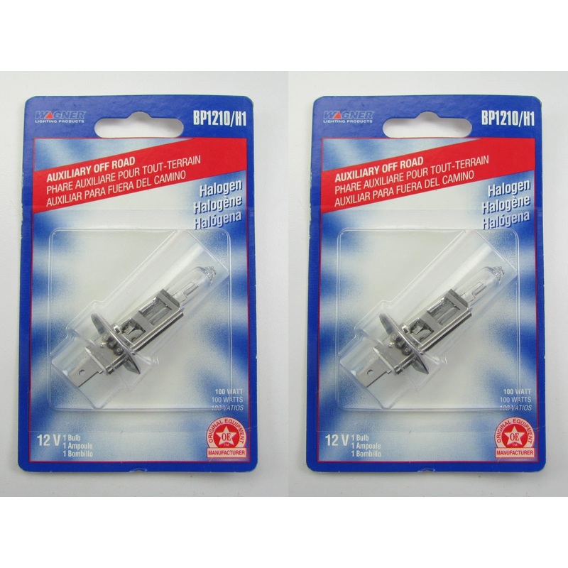 (2) Wagner BP1210H1 Halogen Offroad Auxiliary Light Bulbs T2 1/2'' 12V
