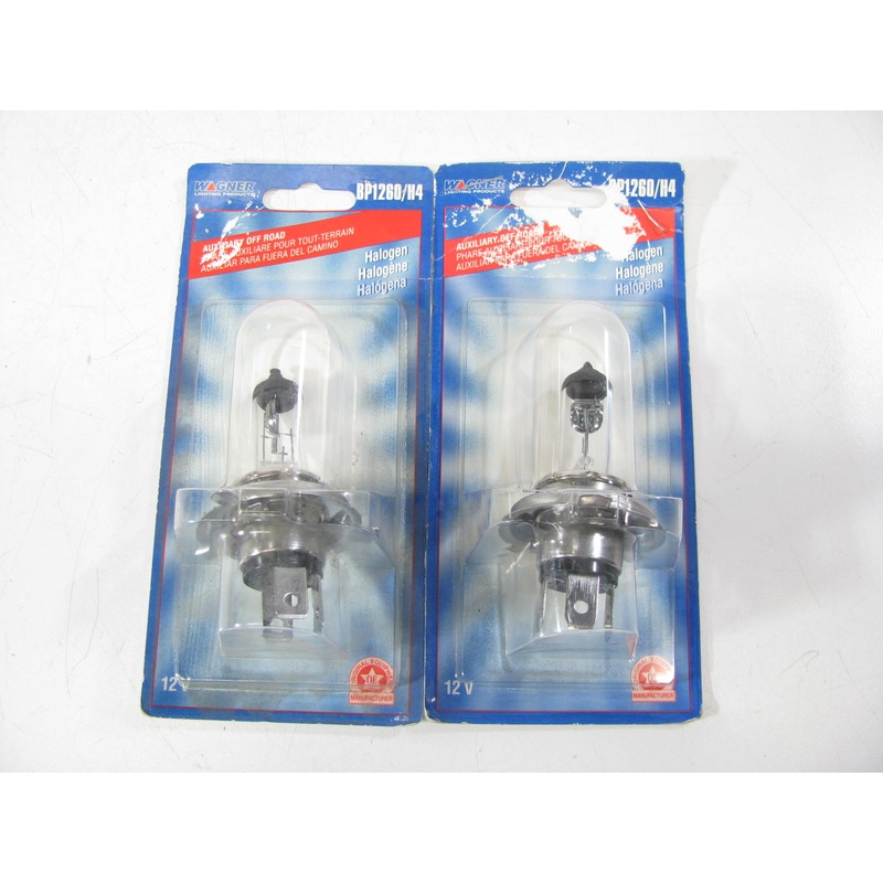 (2) Wagner BP1260H4 Halogen Motorcycle Headlight  Bulb H4 12V 60/55W