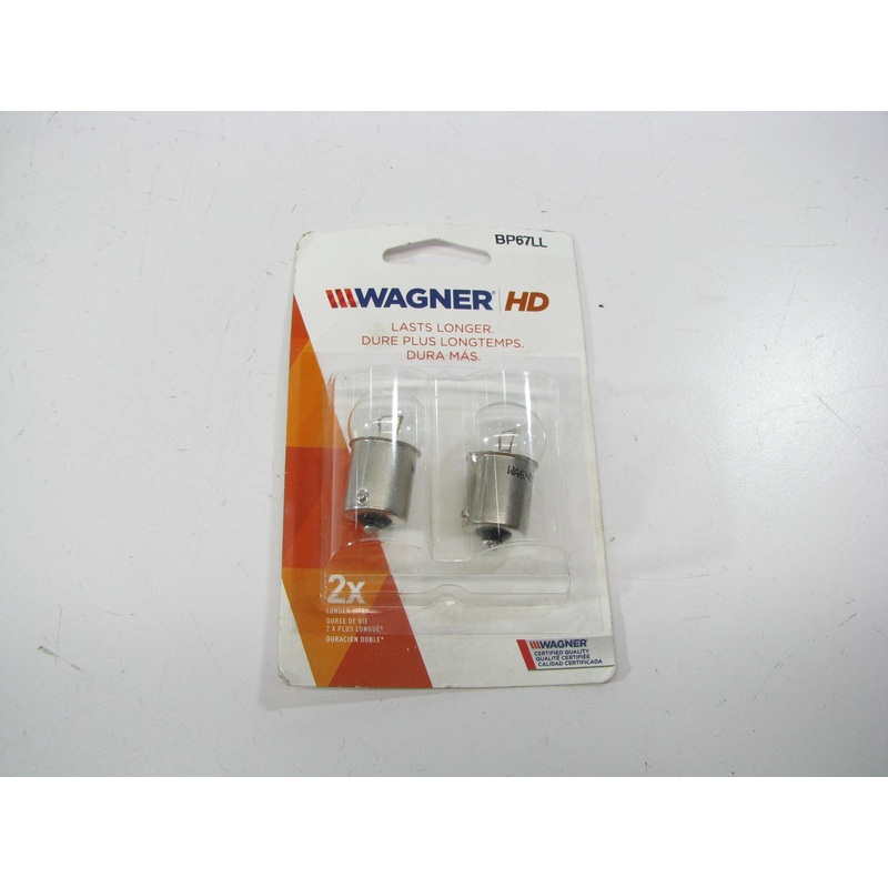 (2) Wagner BP67LL Long Life Turn Signal License Plate Parking Light Lamp Bulb 67