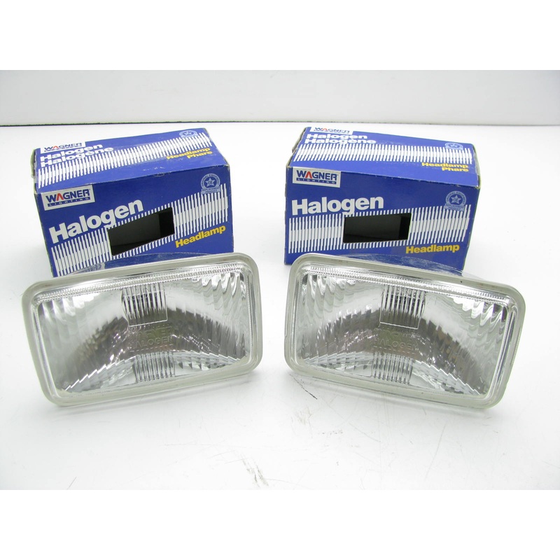 (2) Wagner H-9420 Rectangular Halogen Selaed Beam Lamp Light Bulbs 12.8V 50W
