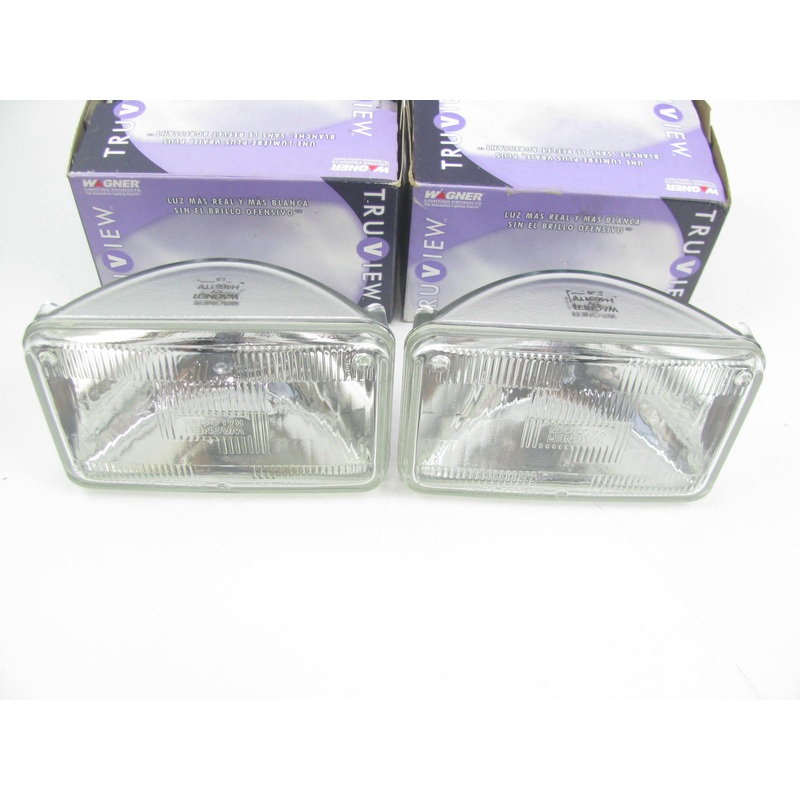 (2) Wagner H4651TV Truview Sealed Beam Headlamp Bulb - 100x165 12V 50W