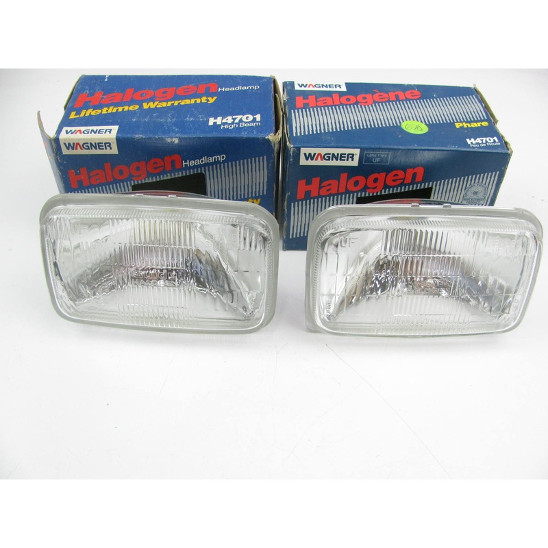 (2) Wagner H4701 Sealed Beam Headlight Headlamp - 12V 92x150 65 Watt