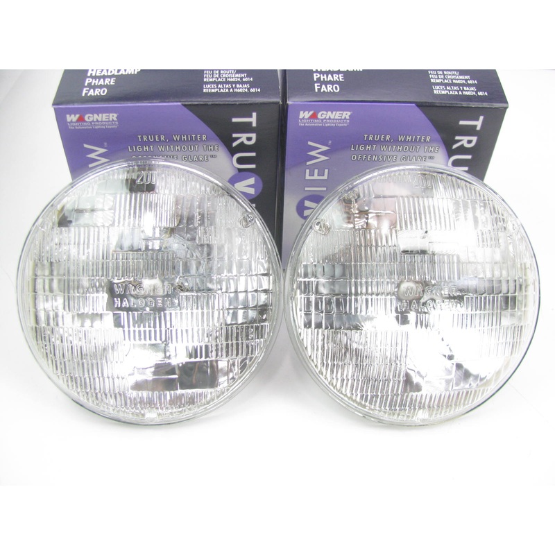 (2) Wagner H6024TV Truview Sealed Beam Headlamp Bulb - PAR56 7'' 12V 60/35 Watt