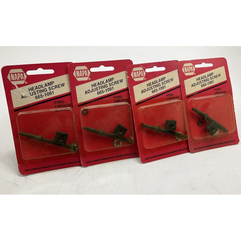 (4) Napa 665-1091 Headlight Head Lamp Adjuster Screws - Replaces E7TZ-13032-B